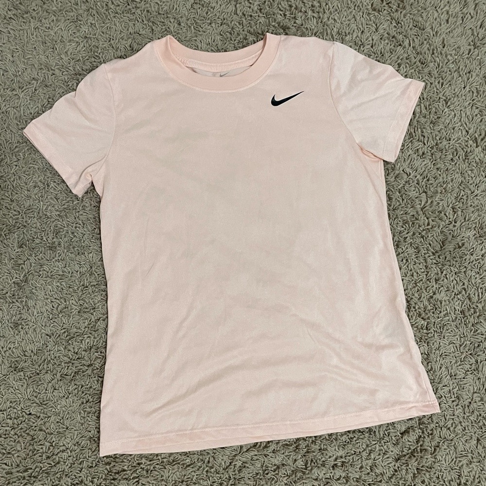 Nike dri-fit l pink shirt